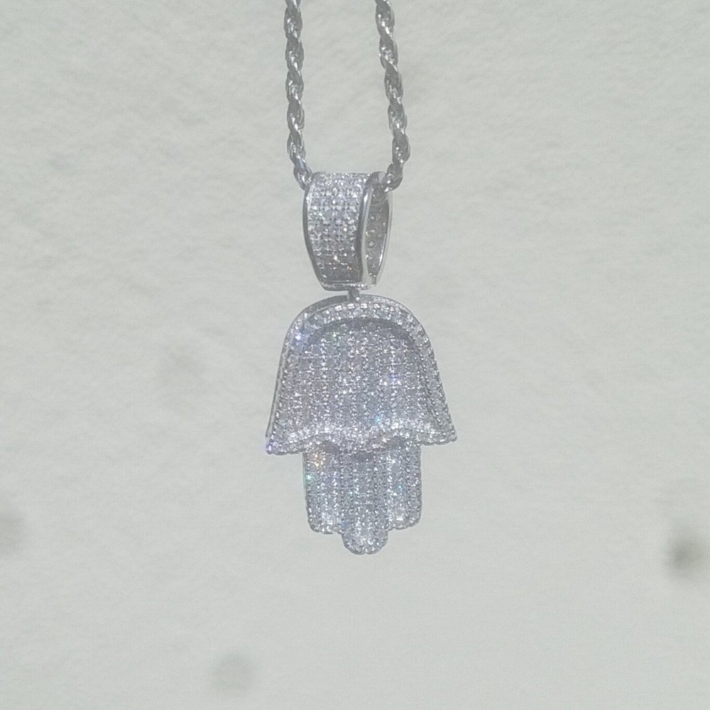 Sterling silver Hamsa hand - Picture 2 of 2